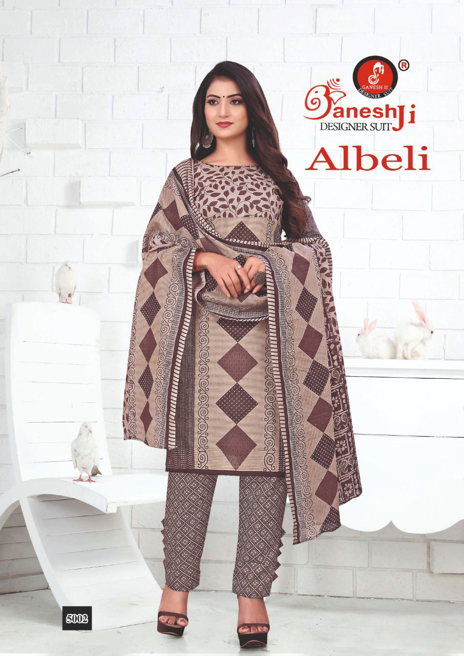 Ganeshji Albeli 5 Regular Wear Cotton Printed Designer Dress Material Collection